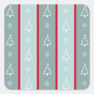 Vrolijk kerstfeest vierkante sticker