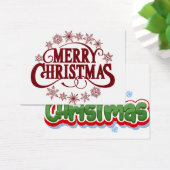 Vrolijk kerstfeest visitekaartje (Bureau)