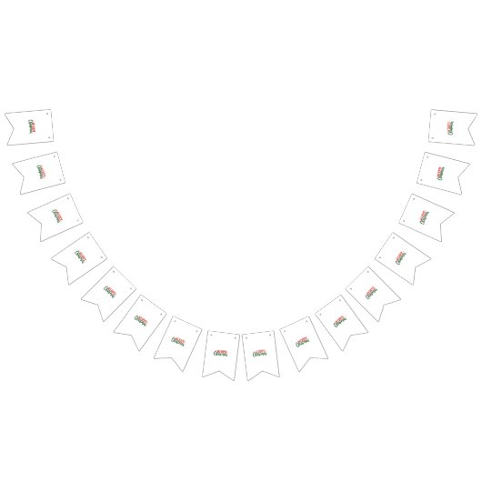 Vrolijk kerstfeest vlaggetjes (Alle)