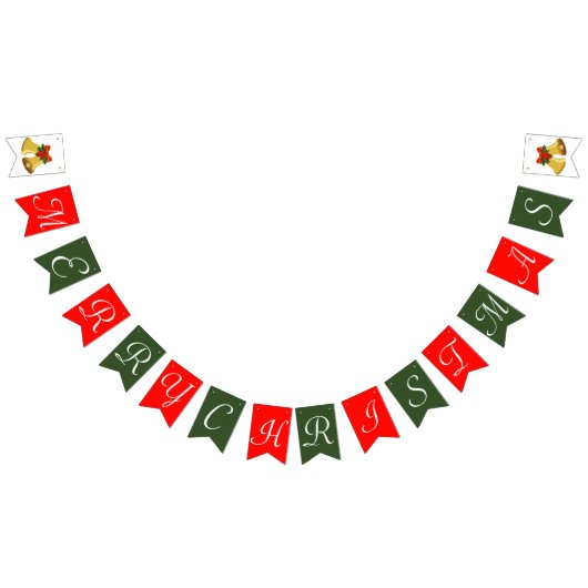 Vrolijk kerstfeest vlaggetjes (Alle)