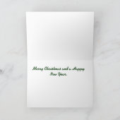 Vrolijk kerstfeest Vliegtuig Kaart (Binnen)