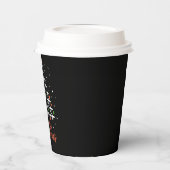 Vrolijk Kerstfeest Vliegtuigboom Vakantie Papieren Bekers (Links)