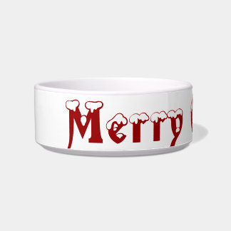 Vrolijk kerstfeest voerbakje