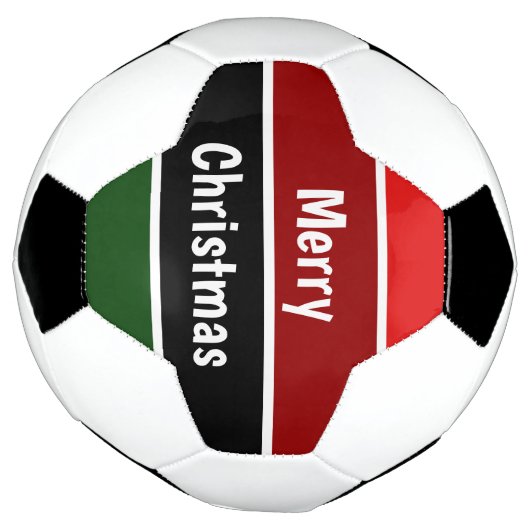 Vrolijk kerstfeest voetbal (Gedraaid)