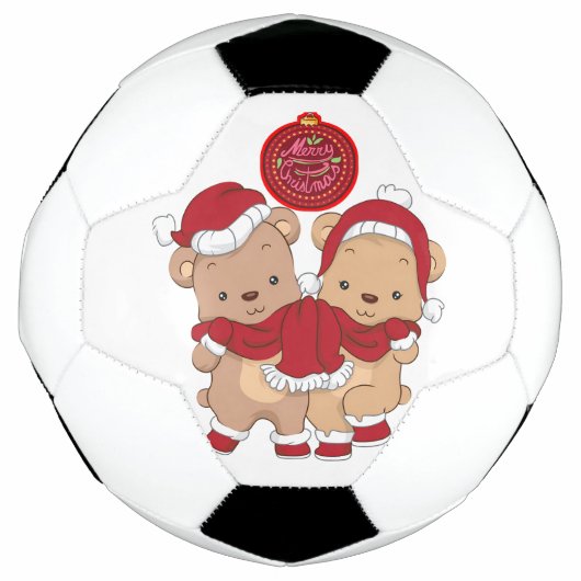 "Vrolijk kerstfeest Voetbal" Voetbal (Voorkant)