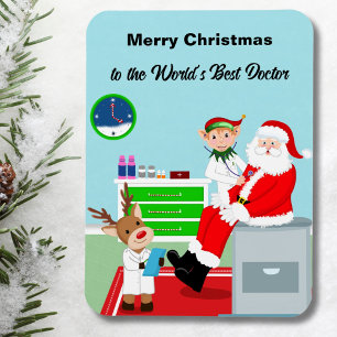 Vrolijk kerstfeest voor de beste dokter ter wereld magneet