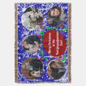 Vrolijk kerstfeest voor de beste grootouders, 5 fo deken (Voorkant Verticaal)