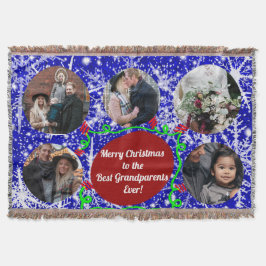 Vrolijk kerstfeest voor de beste grootouders, 5 fo deken