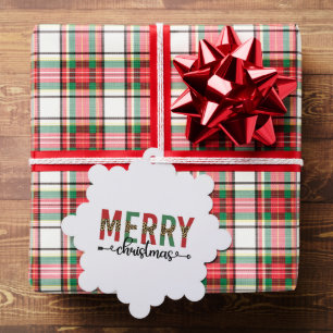 Vrolijk Kerstfeest voor de familie Ornament Kaart