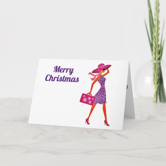 VROLIJK KERSTFEEST *** VOOR EEN SPECIALE DAME *** FEESTDAGEN KAART (Voorkant)