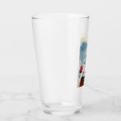 Vrolijk kerstfeest voor iedereen ( kerstman) glas (Rechts)