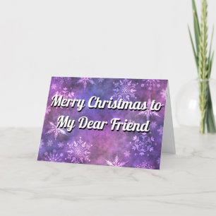 Vrolijk kerstfeest voor mijn beste vriend geperson feestdagen kaart