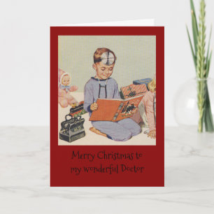 Vrolijk kerstfeest voor mijn geweldige dokter feestdagen kaart
