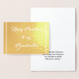 "Vrolijk kerstfeest voor mijn oma" Kaart