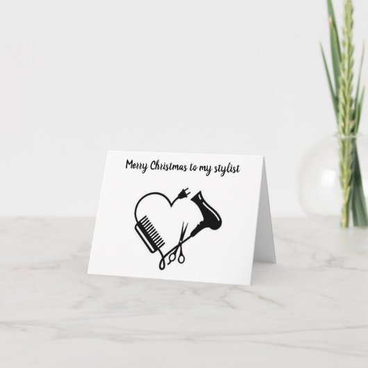 VROLIJK KERSTFEEST VOOR ***MIJN STYLIST*** KAART (Voorkant)