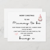 VROLIJK KERSTFEEST VOOR MUMMIE OM VAN BUMP KAART T (Voorkant / Achterkant)