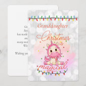 Vrolijk kerstfeest voor onze kleindochter (Voorkant / Achterkant)