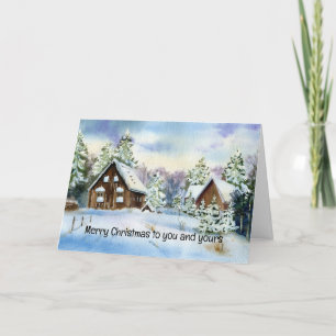 Vrolijk kerstfeest voor u en uw kerst Kaart