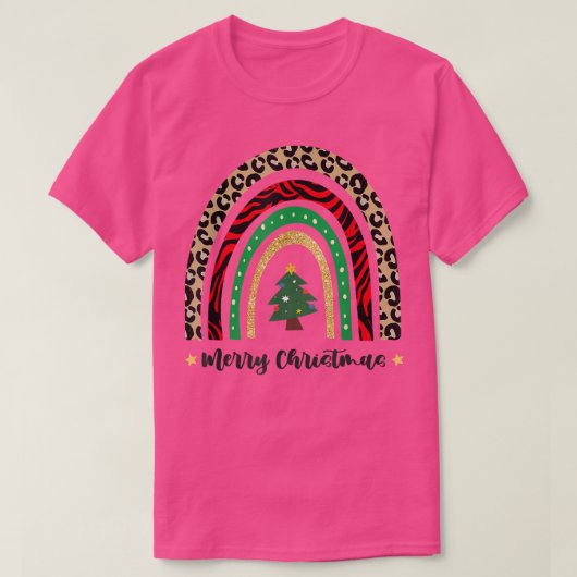 Vrolijk kerstfeest voor vrouwen met bladerdak137 t-shirt (Design voorkant)