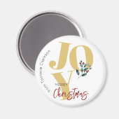 Vrolijk kerstfeest, vreugde magneet (Voorkant / Achterkant)