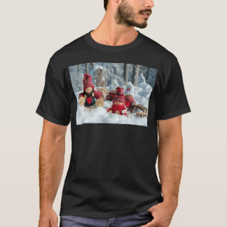 VROLIJK KERSTFEEST vrienden jongen T-shirt