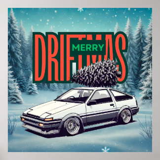 (Vrolijk Kerstfeest) Vrolijk Driftmas - Hachiroku Poster