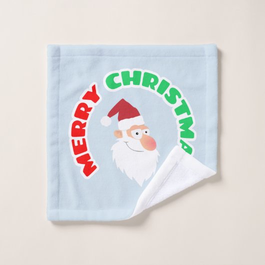 Vrolijk kerstfeest washandje (Wasdoekje)