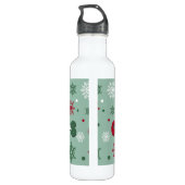 Vrolijk kerstfeest waterfles  (Achterkant)