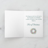 Vrolijk kerstfeest, waterverf kerstmis feestdagen kaart (Binnen)