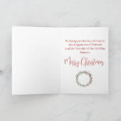 Vrolijk kerstfeest, waterverf kerstmis feestdagen kaart (Binnen)