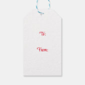 Vrolijk Kerstfeest, wees vrolijk en glans Cadeaulabel (Achterkant)