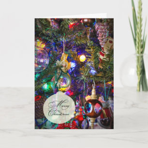 Vrolijk Kerstfeest Wenskaart - Decorated Tree #1 Feestdagen Kaart