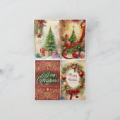 Vrolijk kerstfeest Wenskaarten Bedankkaart (Binnen)