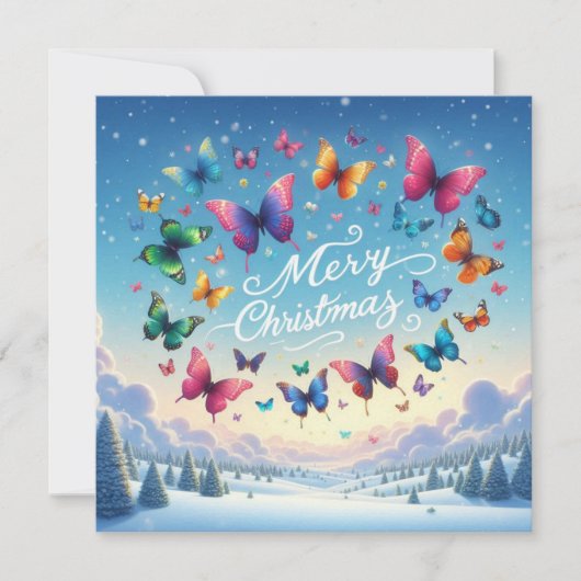 Vrolijk kerstfeest Wenskaarten Kaart (Voorkant)