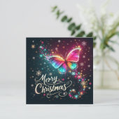 Vrolijk kerstfeest Wenskaarten Kaart (Staand voorkant)