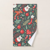 Vrolijk kerstfeest Whimsy Bad Handdoek (Handdoek)
