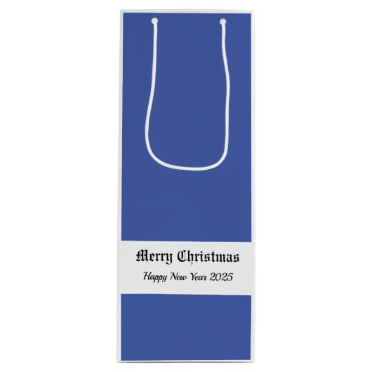 Vrolijk kerstfeest! wijn cadeautas (Voorkant)