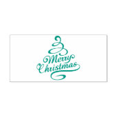Vrolijk Kerstfeest Winter Feestdagen Trees Zelfinktende Stempel (Design)