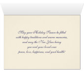 Vrolijk kerstfeest. Winter Parisian Scene C (Binenzijde Horizontaal (Onderkant))