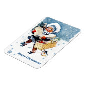 Vrolijk kerstfeest. wintersceen magneet (Linkerzijde)