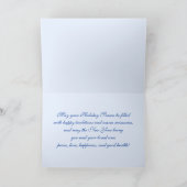 vrolijk kerstfeest.  Winterscène Schilderen Feestdagen Kaart (Binnen)