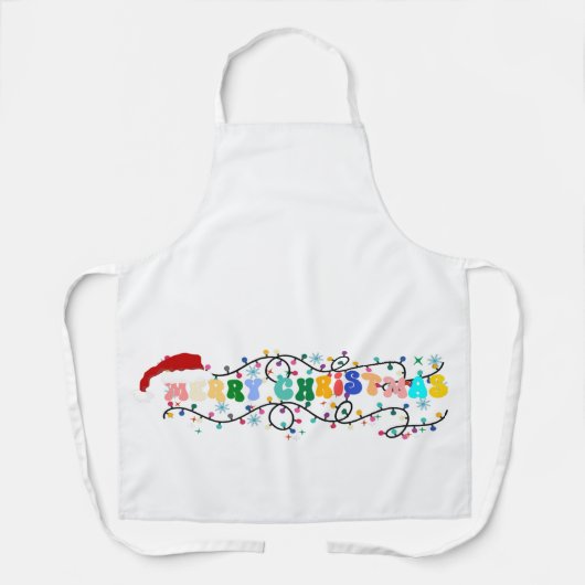 Vrolijk kerstfeest x mis, rendier, kerstman schort (Voorkant)