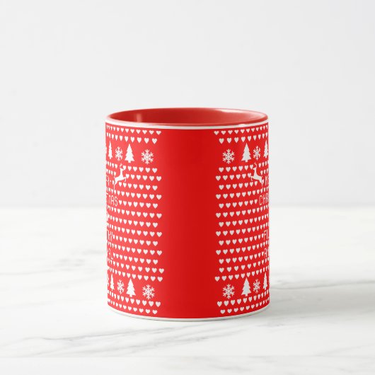 Vrolijk kerstfeest Ya Filthy Animal Geek Kerstmis Mok (Midden)