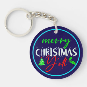 Vrolijk kerstfeest Y'all-85217 Sleutelhanger