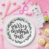 Vrolijk kerstfeest Y'all Christmas Paper Bord (Feest)