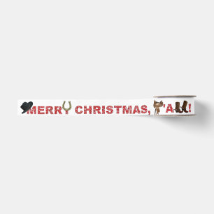 Vrolijk kerstfeest, Ya'll - Cowboy Grosgrain Lint