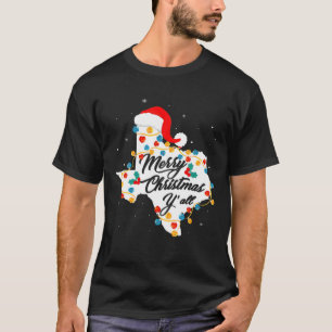Vrolijk kerstfeest Y'all kerstfeest Merry Christus T-shirt