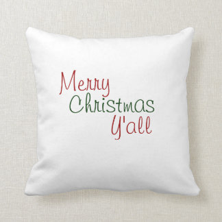 Vrolijk kerstfeest Y'all Pillow Kussen