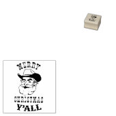 Vrolijk kerstfeest Y'ALL Rubberstempel (Gestempeld)