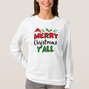 Vrolijk kerstfeest Y'all T-Shirt